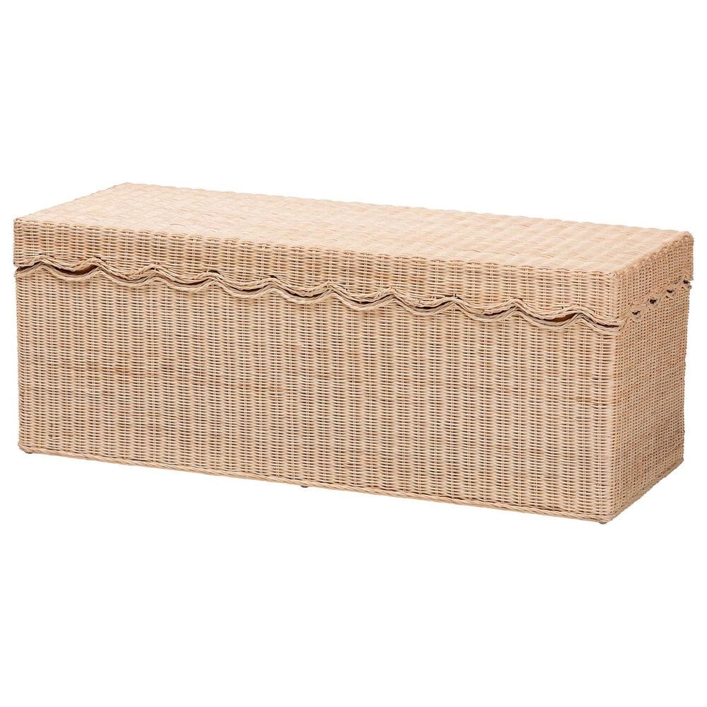 Baxton Studio Damita Storage Bench in Natural, , large