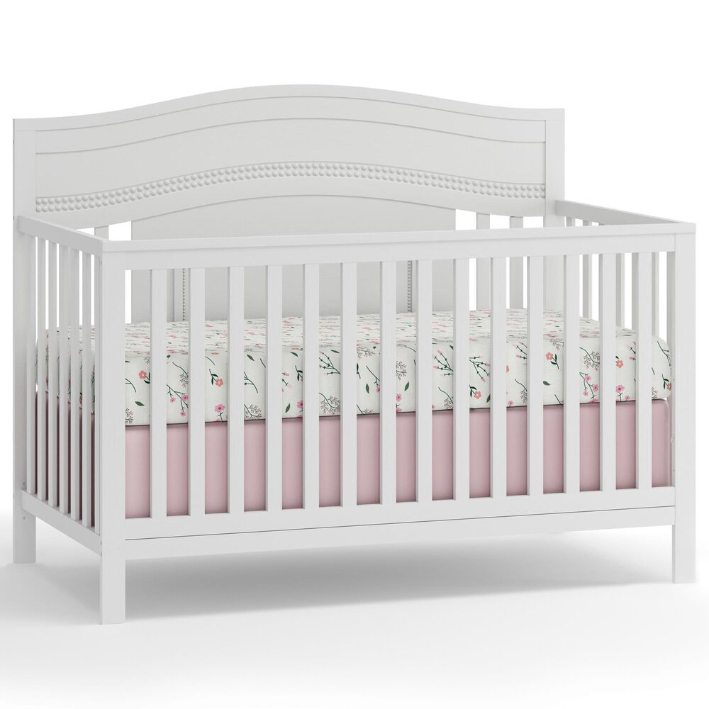 Oxford Baby Briella 4-In-1 Convertible Crib in White, , large