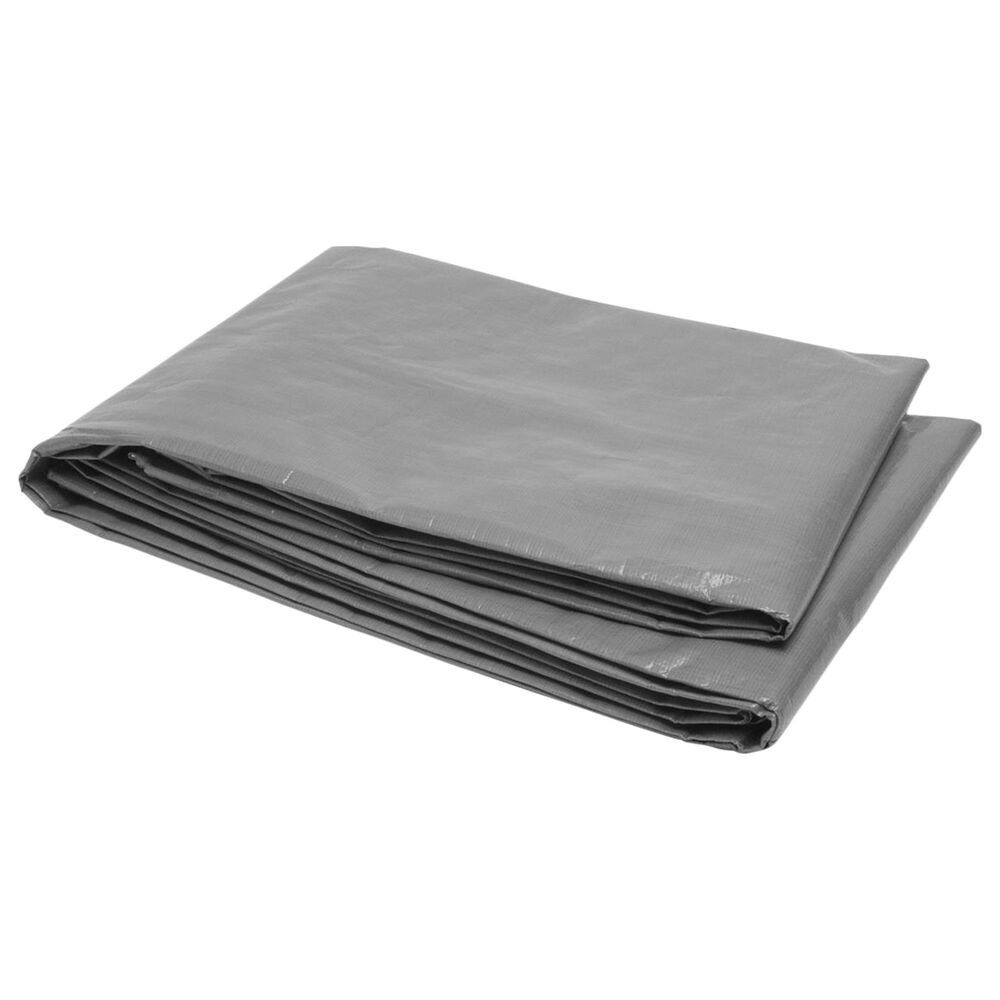 RoadPro 10" x 12" Heavy Duty Tarp Grey, , large