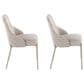 Lumisource York Side Chair with Oatmeal Upholstered in Latte (Set of 2), , large
