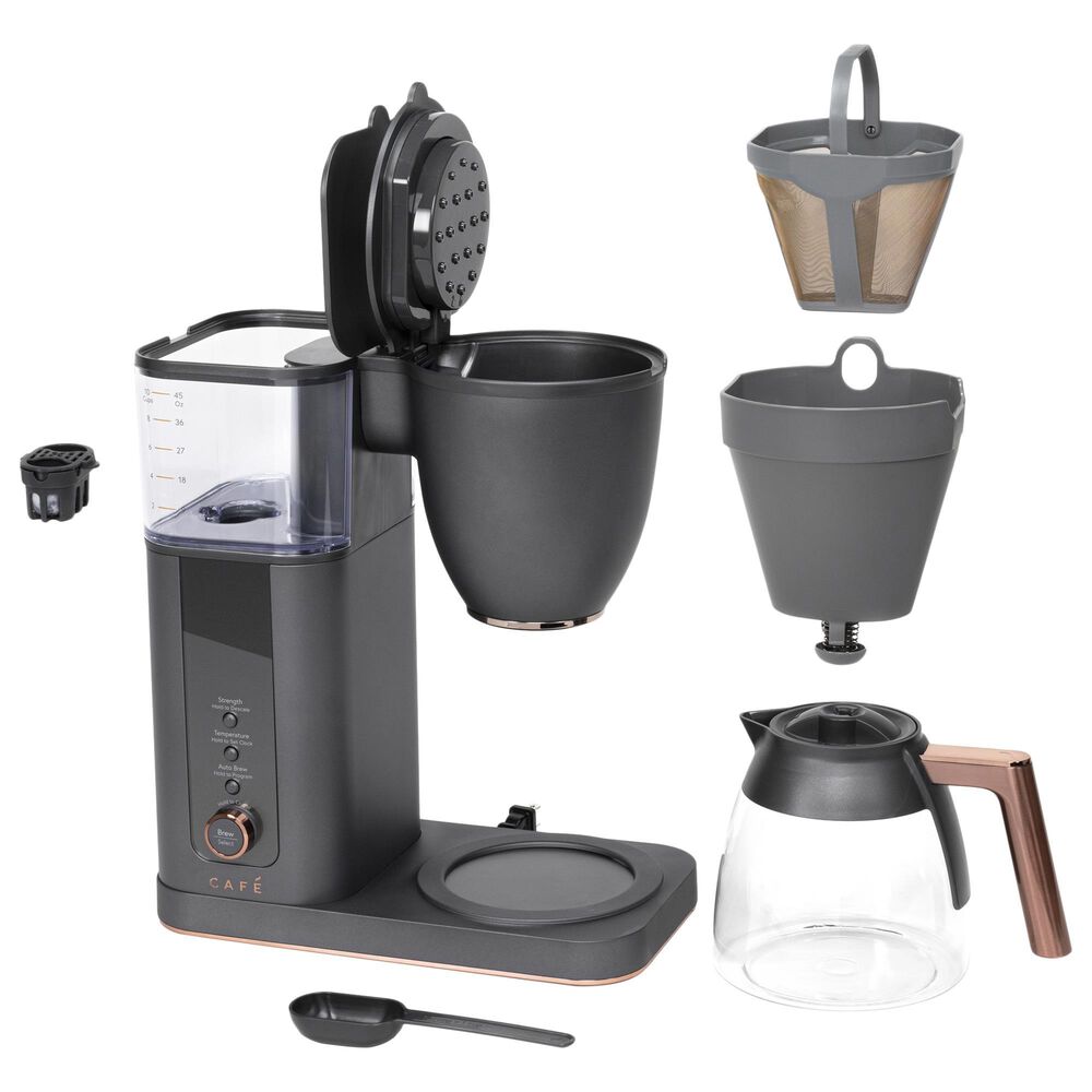 Cafe Specialty Drip Coffee Maker with Glass Carafe in Matte Black, , large