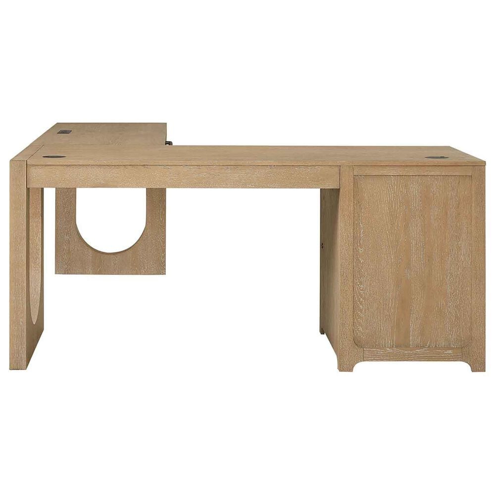 Wycliff Bay Canyon Drive Office L-Shaped Desk in Natural Oak, , large