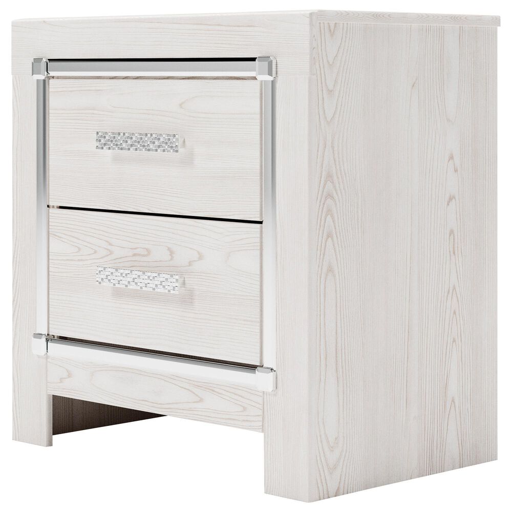Ashley Altyra 2 Drawer Night Stand in White, , large