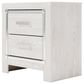 Ashley Altyra 2 Drawer Night Stand in White, , large