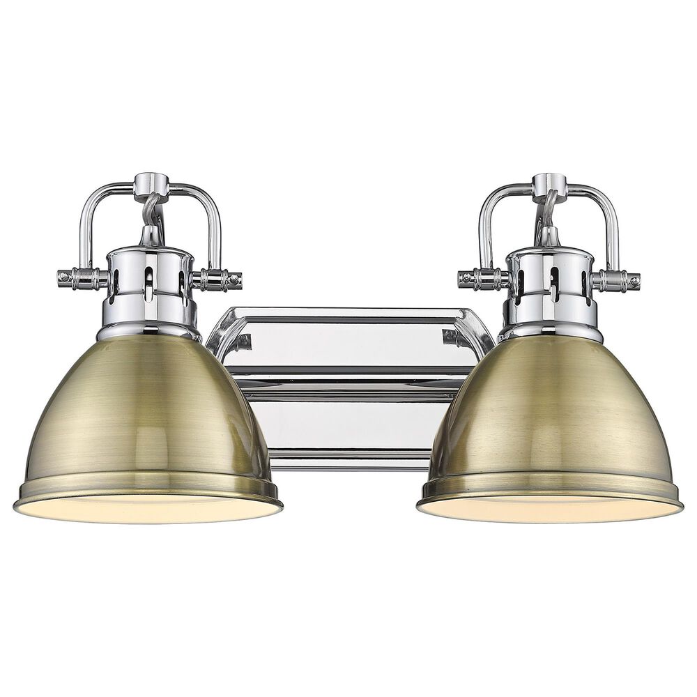 Golden Lighting Duncan 2-Light Bath Vanity in Chrome, , large