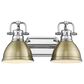 Golden Lighting Duncan 2-Light Bath Vanity in Chrome, , large