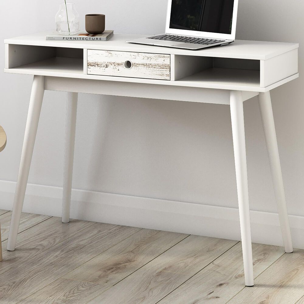 CorLiving Acerra Entryway Table in White, , large