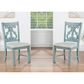 Furniture of America Gross Dining Chair in Antique Light Blue (Set of 2), , large