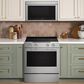 KitchenAid 2-Piece Kitchen Package with 30" Slide-In Smart Electric Range and 30" Over-the-Range Microwave Oven in PrintShield Stainless Steel, , large