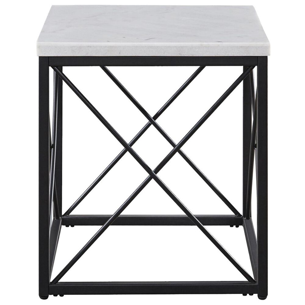 Crystal City Skyler End Table in White, , large