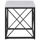 Crystal City Skyler End Table in White, , large