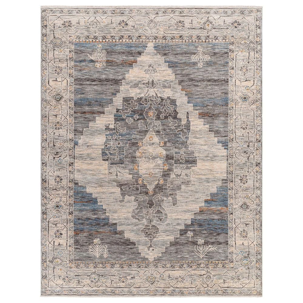 Surya Chicago CHG2314 5"3" x 7"9" Slate, Charcoal, Light Beige, Blue, Black,Taupe Area Rug, , large