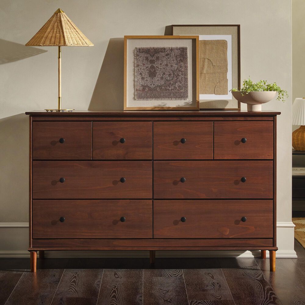 Walker Edison Spencer 6-Drawer Dresser in Walnut, , large