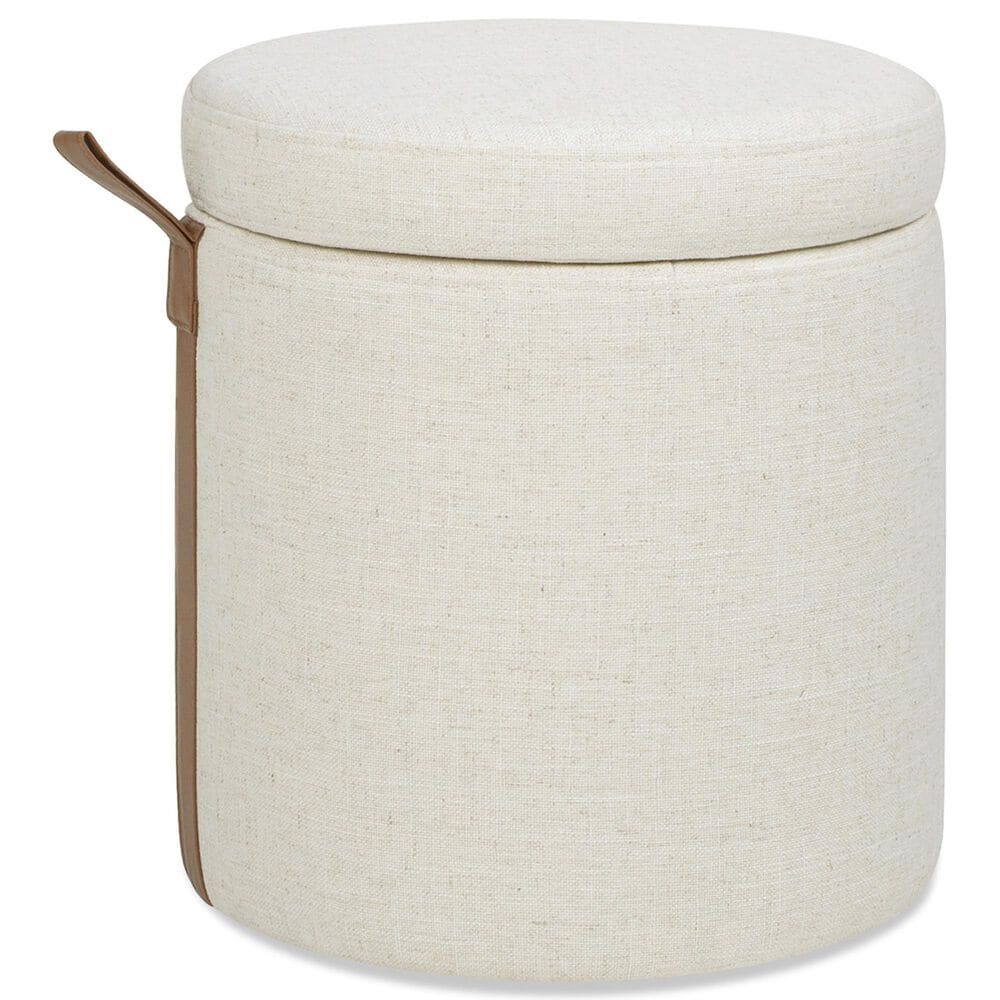 Jennifer Taylor Home Brandy Ottoman with Storage in Flax White, , large