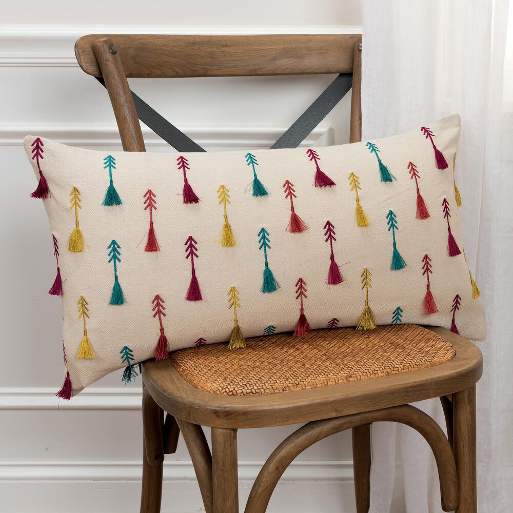 Rizzy Home Arrow 14" x 26" Pillow in Natural, , large