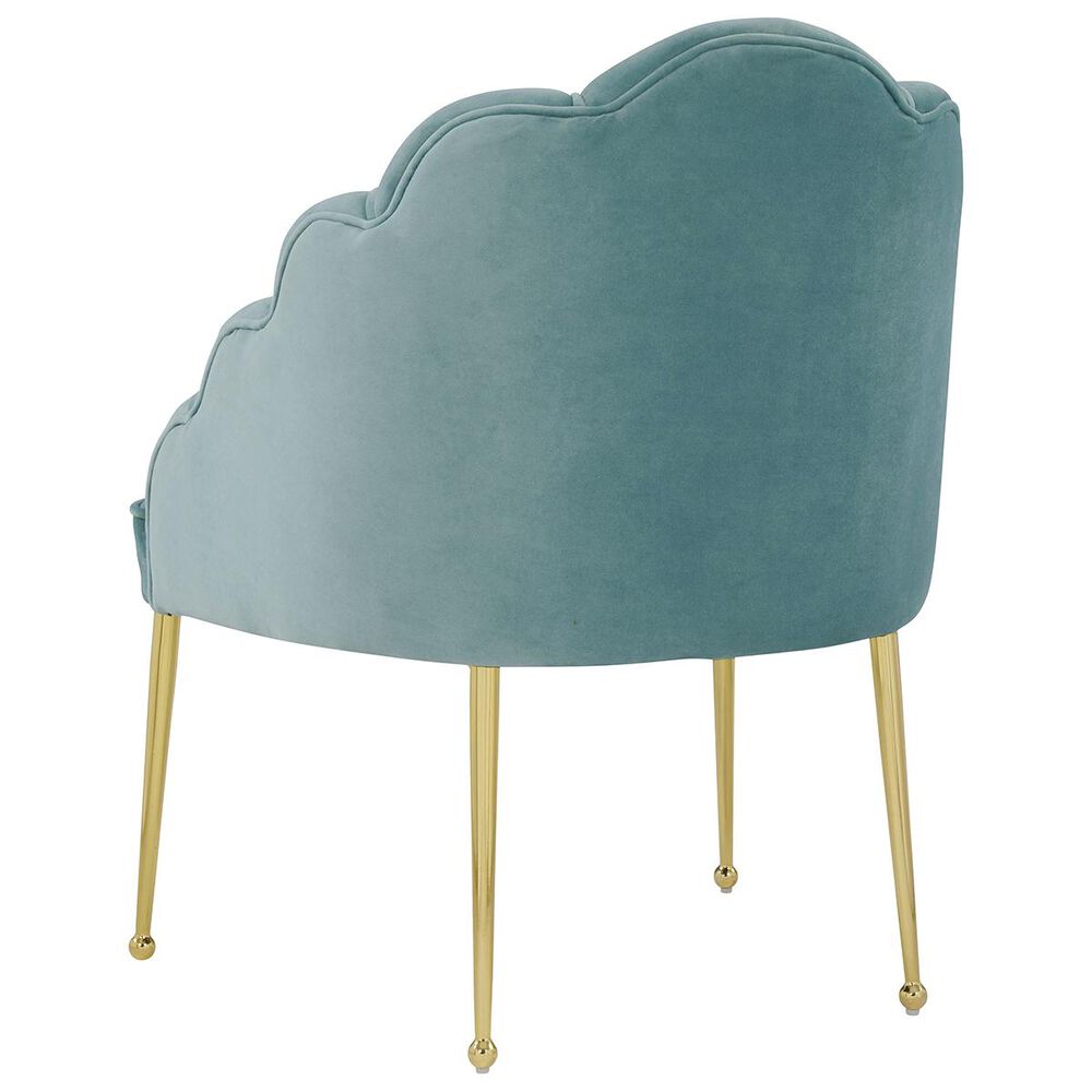 Tov Furniture Daisy Velvet Chair in Sea Blue NFM