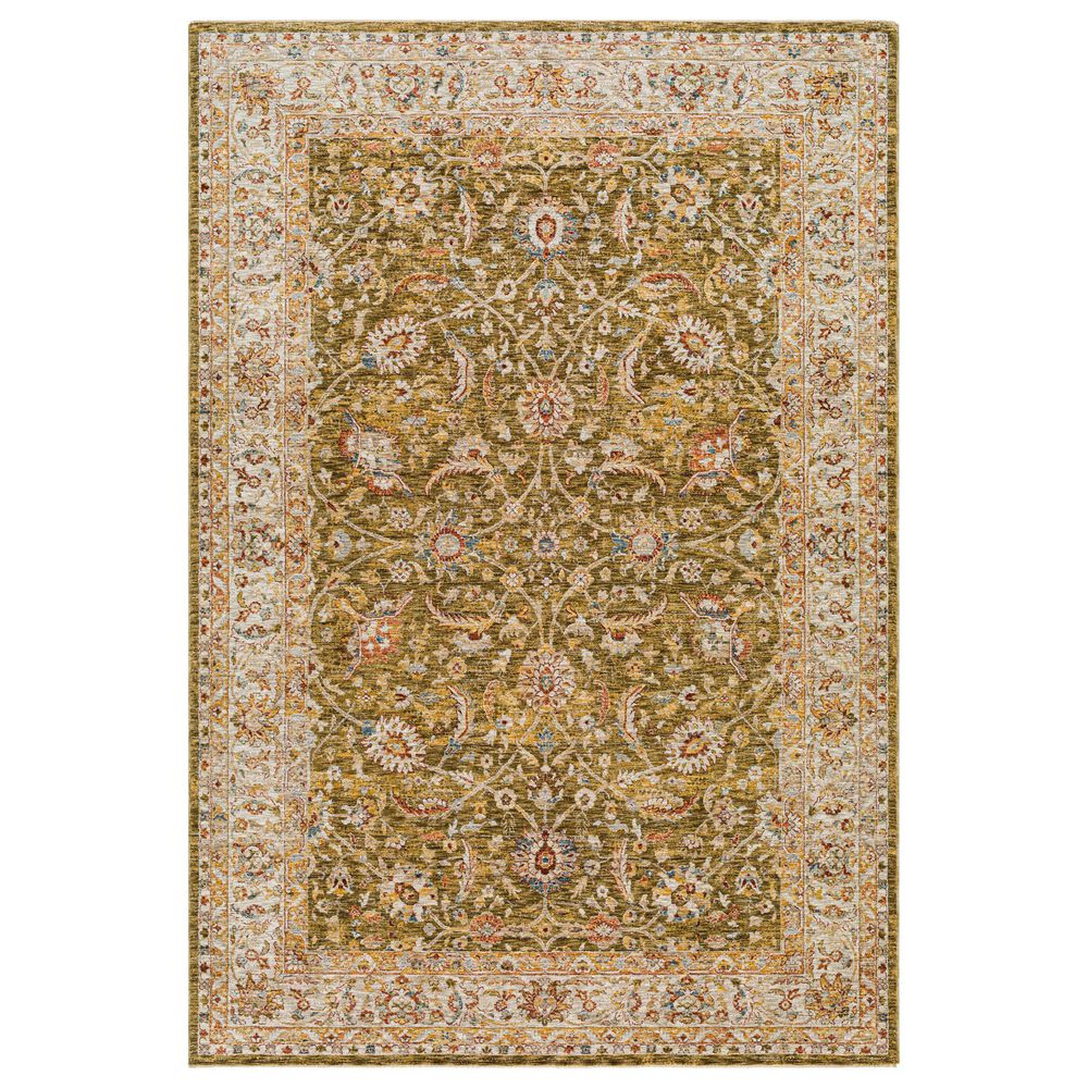 Surya Mona Lisa 12" x 15" Olive, Mustard, Tan, Brick Red, Burgundy, Sage and Dark Blue Area Rug, , large