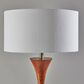 Adesso Rebecca Floor Lamp in Walnut and Antique Brass, , large