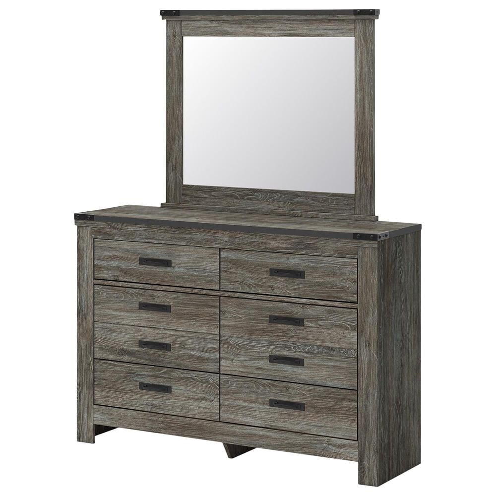 Ashley Frandern 5-Piece Full Storage Bedroom Set in Rustic Warm Gray, , large