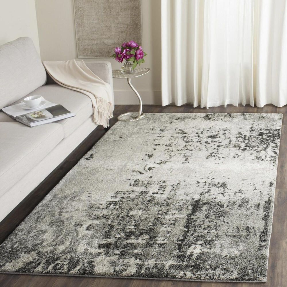 Safavieh Retro RET2139-7980 3&#39; x 5&#39; Light Grey and Grey Area Rug, , large