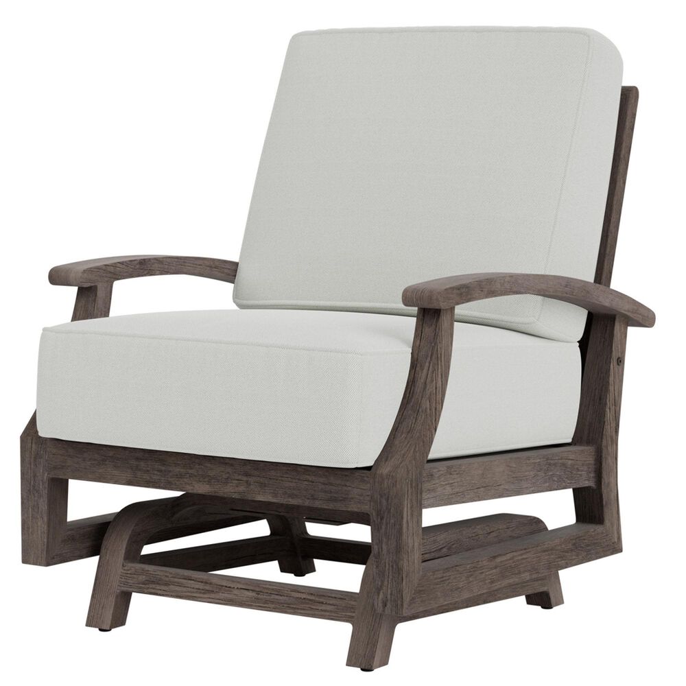 Lloyd Flanders Frontier Outdoor Spring Rocker Lounge Chair in Bright Side Fog, , large