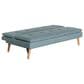 Lifestyle Solutions Tatum Convertible Sofa with Blue Cushion in Brown, , large