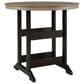 Ashley Fairen Trail Round Bar Table in Black and Driftwood, , large