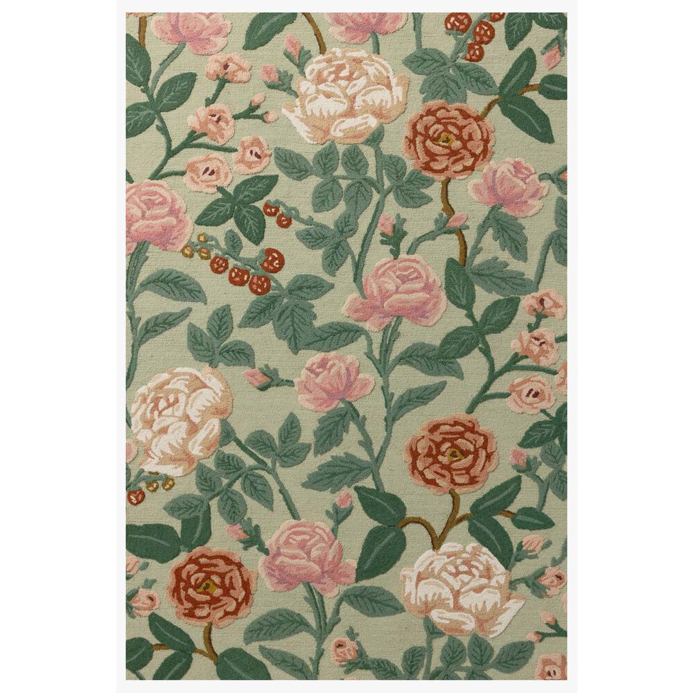 Rifle Paper Co. x Loloi Highgrove Mint 2"6" x 7"6" Runner, , large