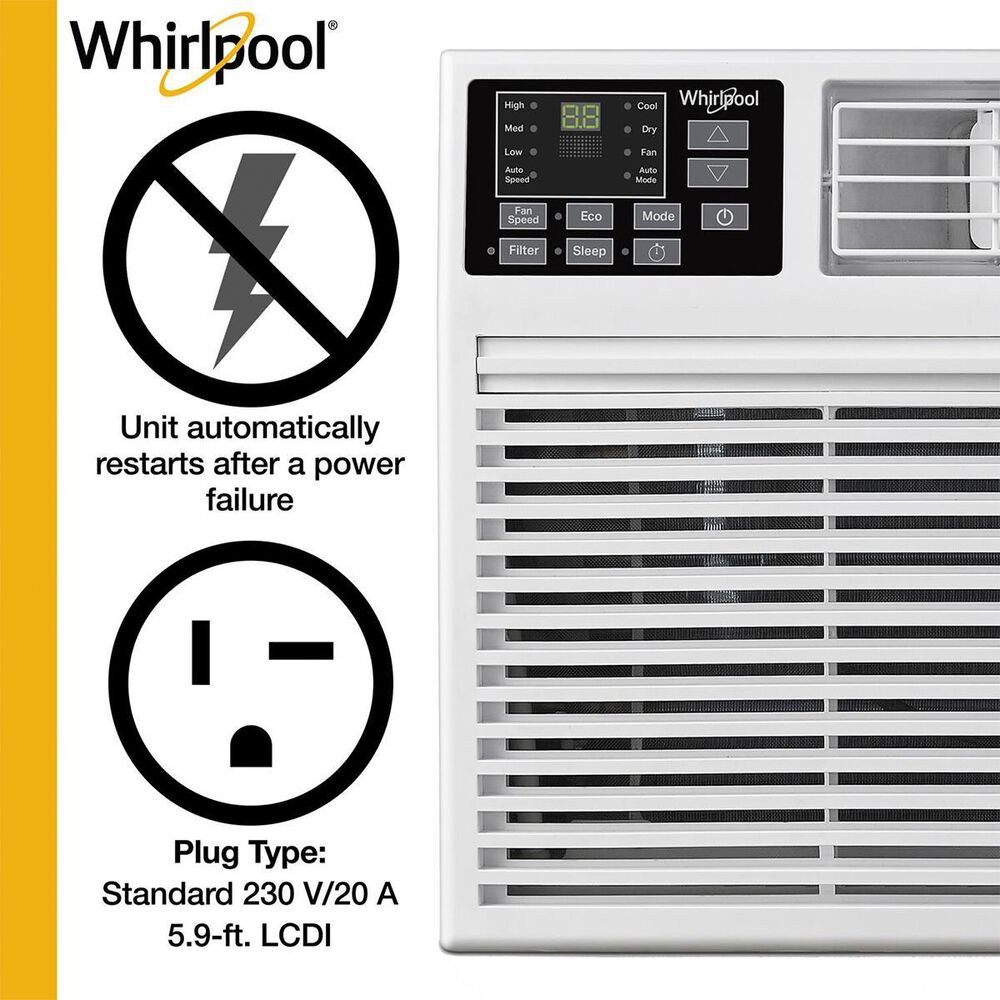 Whirlpool 230V Wall AC with Remote Control, , large
