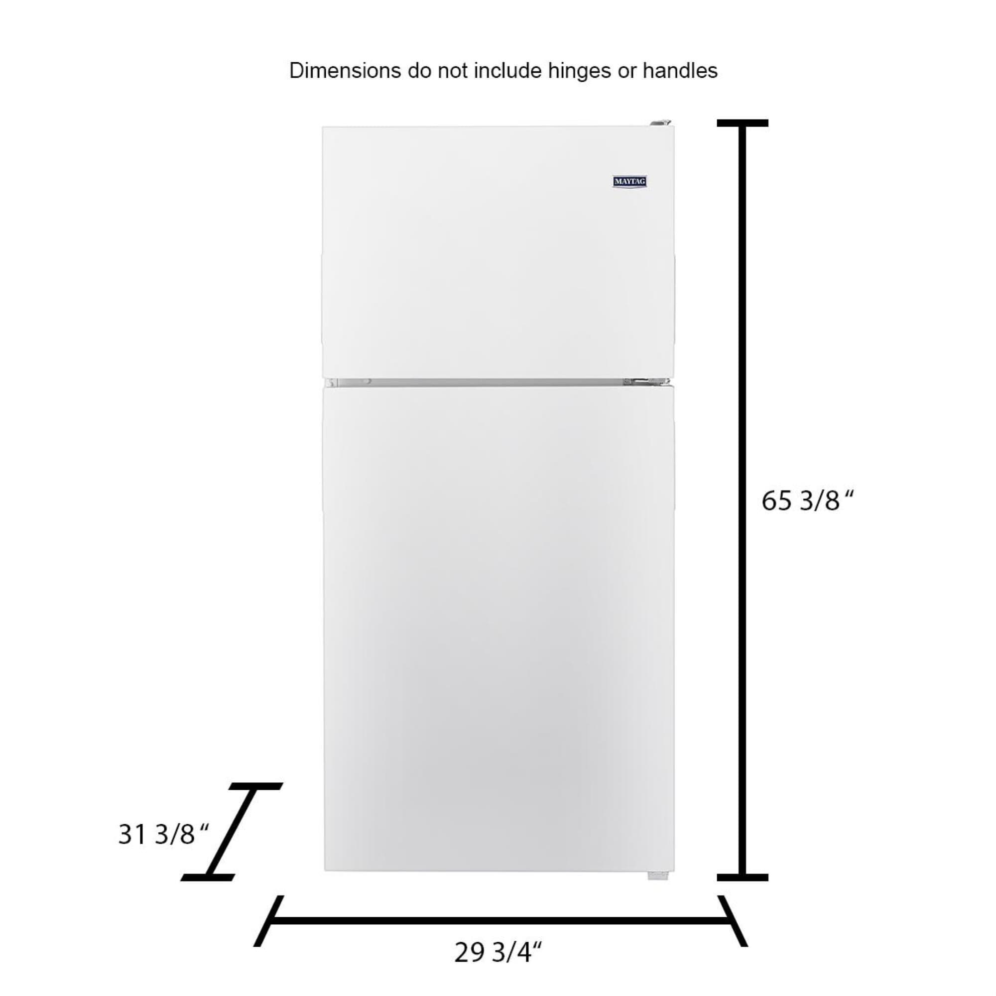 Maytag 18 outlet cu ft refrigerator