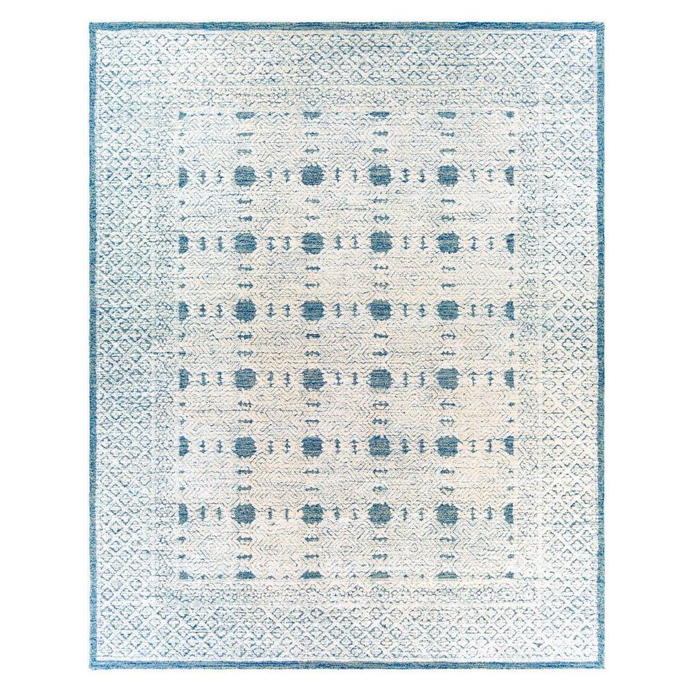 Surya Louvre Dark Blue, Cream and Pale Blue 10&#39; x 14&#39; Area Rug, , large