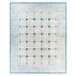 Surya Louvre Dark Blue, Cream and Pale Blue 10" x 14" Area Rug, , large