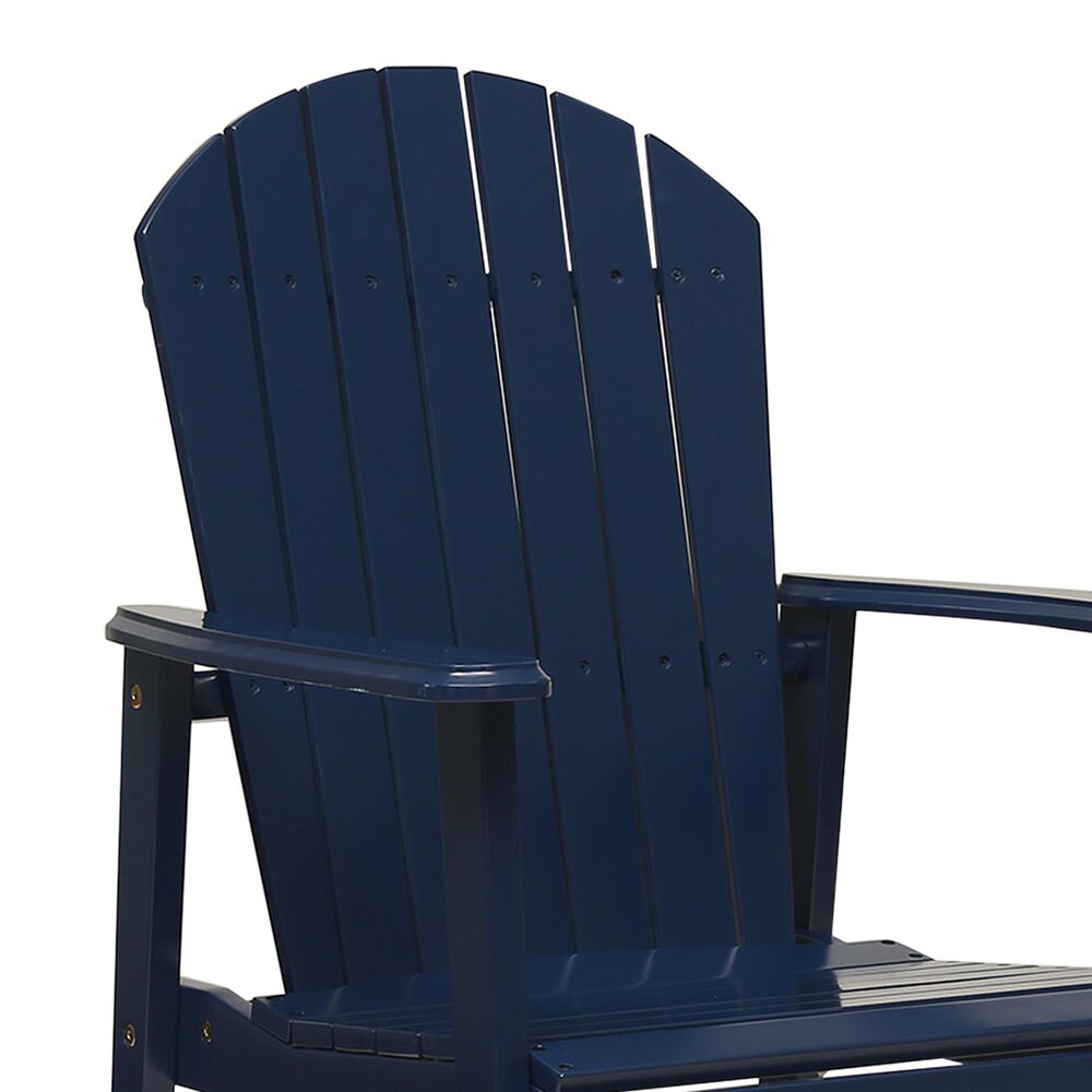 Hearth and Haven Outdoor Adirondack Dining Chair in Blue Navy (Set of 2), , large