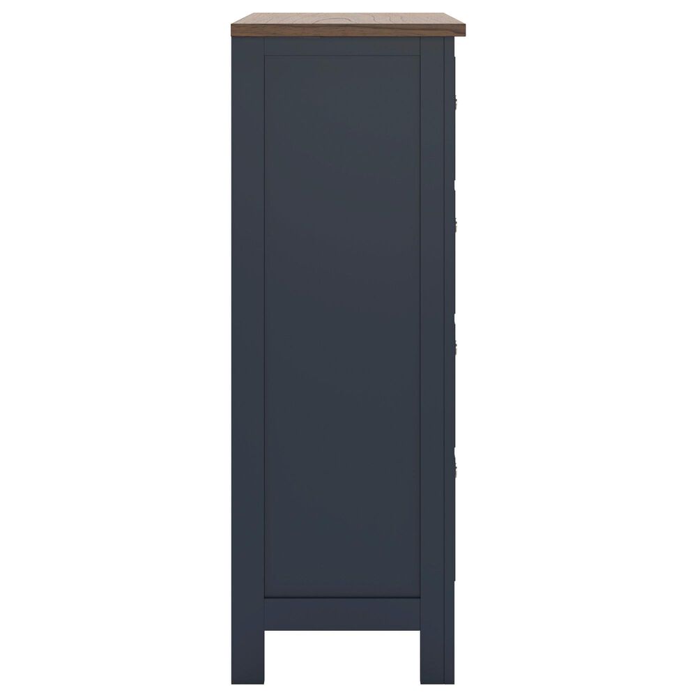 Ashley Landocken 4-Drawer Chest in Dark Slate Blue and Light Brown, , large
