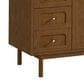 James Martin Laurent 60" Single Bathroom Vanity in Honey Oak with 3 cm Siberian Silestone Top, Rectangular Sink and FreePower Wireless Charger, , large