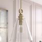Hunter Klein 12" 1-Light Pendant with Clear Shade in Alturas Gold, , large