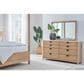 Simeon Collection Escape Dresser Mirror in Glazed Natural Oak, , large
