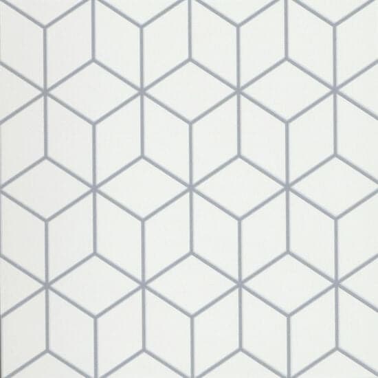 Emser Geometry Cube Gray 10 by 10 inch Porcelain Tile