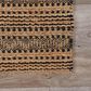 L&R Resources Natural Fiber Striped Jet Black 9" x 12" Area Rug, , large