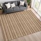 Dalyn Rug Company Soft Essentials Striped Paprika 3" x 5" Indoor/Outdoor Area Rug, , large