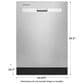 Whirlpool Pocket Handle Dishwasher, , large