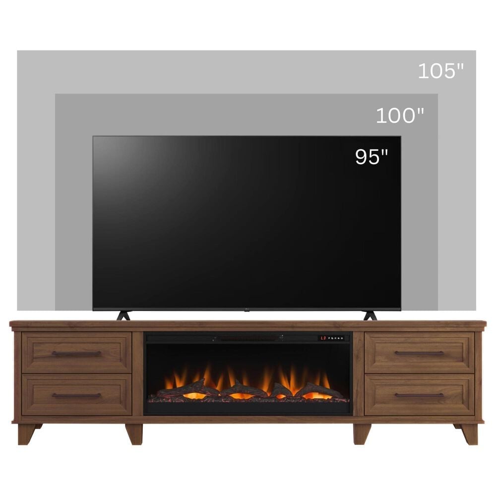 Legends Home Sonoma 95" Fireplace Console in Whiskey, , large