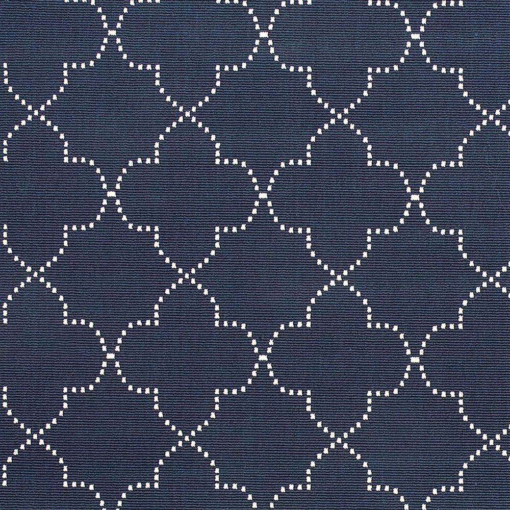 Oriental Weavers Marina 6025P 7&#39;10&quot; Round Navy and Ivory Area Rug, , large