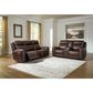 Ashley Gravier Power Reclining Sofa with Adjustable Headrest in Cordova, , large