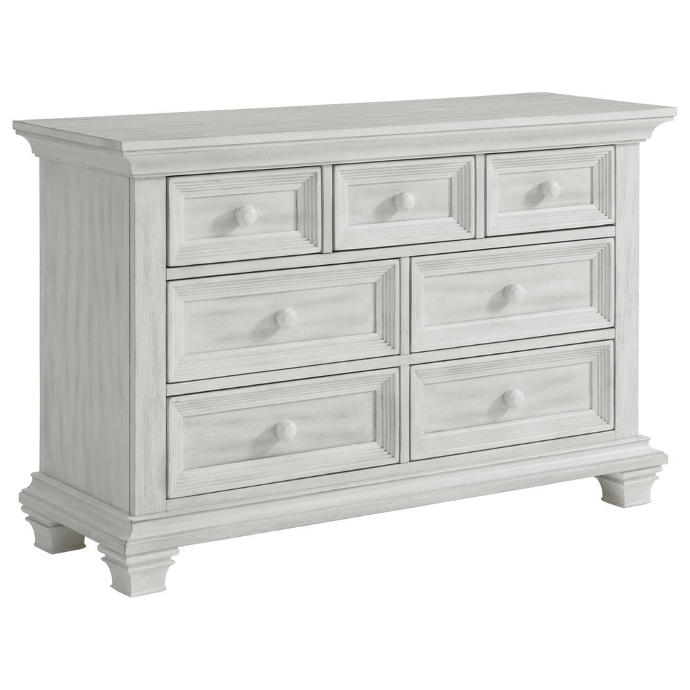 Oxford Baby Weston 2-Piece Crib and Dresser Nursery Set in Vintage White, , large