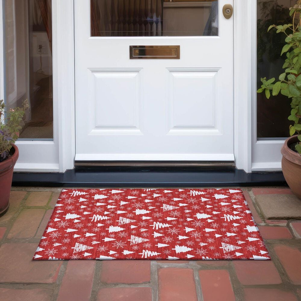Dalyn Rug Company Wonderland WN23 2&#39;6&quot; x 3&#39;10&quot; Red Indoor/Outdoor Area Rug, , large
