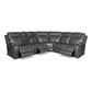 MotoMotion Zion 6-Piece Power Reclining Curved Sectional with Power Headrest in Rainier Steel, , large