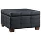 Valor Living Detour Strap Square Storage Ottoman in Black, , large