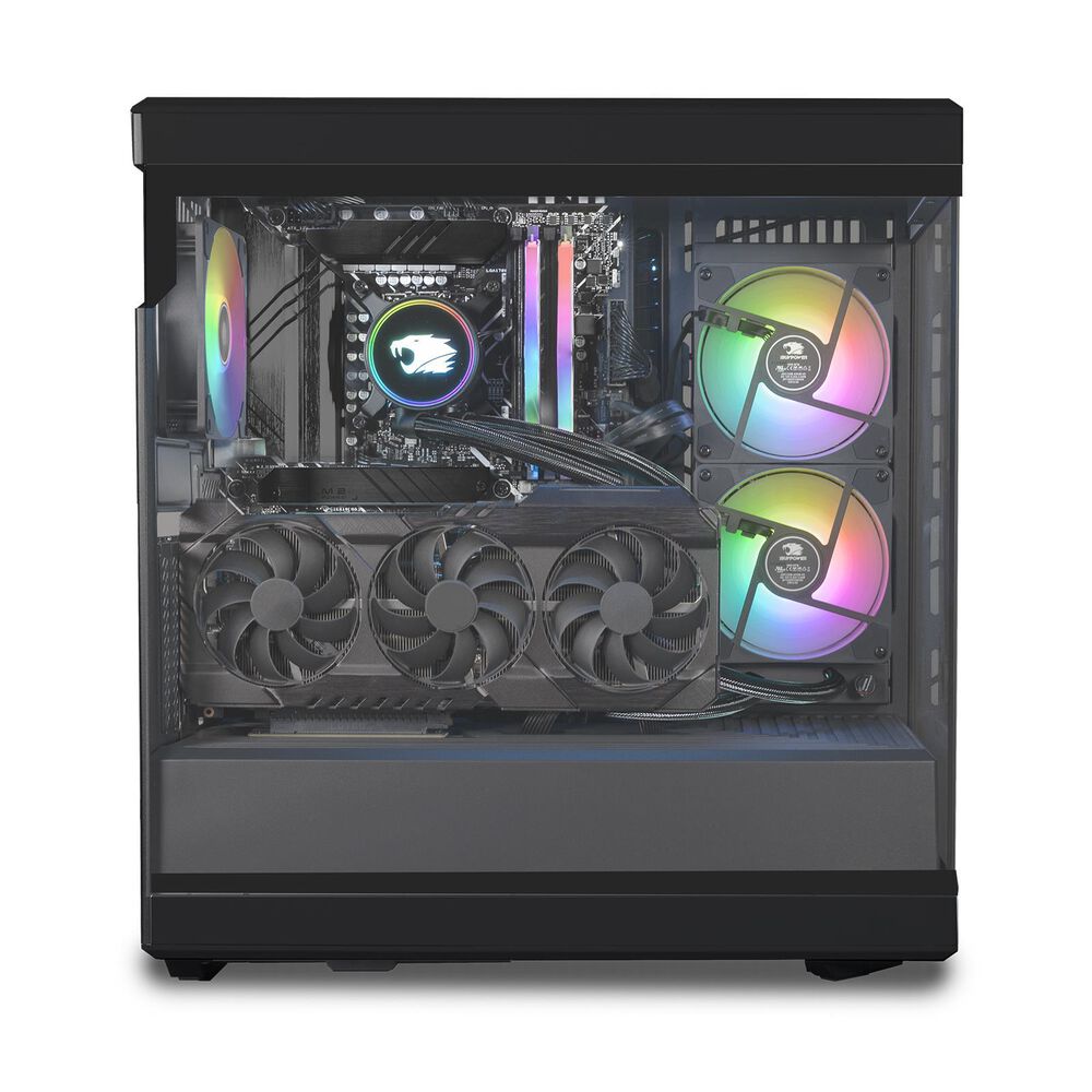 iBUYPOWER Gaming Desktop | Intel Core i7 14700F - 32GB RAM - NVIDIA GeForce RTX 4070 Super - 2TB SSD in Black, , large
