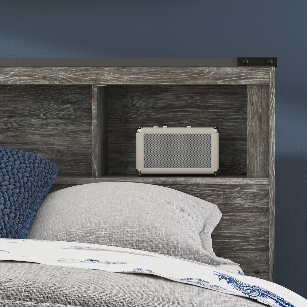 Ashley Frandern Full Bookcase Panel Bed in Warm Gray, , large